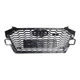 Решетка радиатора Audi A4 B9 2020-2024 стиль RS4 черный глянец - изображение 6