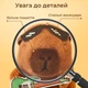 Брелок для ключей Капибара Шеф-повар с гамбургером подвеска на сумку рюкзак зеркало автомобиля ключи плюшевая мягкая игрушка Коричневая 99_24_0_1S - изображение 8