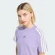 Женская футболка ADIDAS KIT 3-STRIPES adidas KT0338 (XL) фиолетовый (4068804728557) - изображение 4