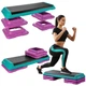 Степ платформа для аеробіки Gymtek 3 рівні Бірюзово-фіолетова (5907766668633) - зображення 9