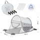 Namiot plażowy Outtec samorozkładający EasyShade UV50 Szary 206027 (5905884429358) - obraz 5