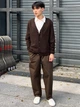 Кардиган мужской Uniqlo 758102997 M Коричневый (1160088288) - изображение 15
