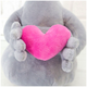 Мягкая игрушка Ждун с сердцем 21х14х16 см для подарка серый Weber Toys MC-4810 - зображення 2
