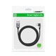 Кабель USB/Type-C 1 м UGREEN US284 Angled 18 Вт 3 А чорний - зображення 2