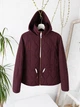 Женская стеганная демисезонная куртка Zara burgundy S, арт.8372/082/605 - изображение 3