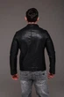 Чорна чоловіча куртка з еко-шкіри R.A. Slim Fit 2506-52 - зображення 11