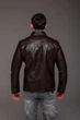 Коричневая мужская куртка из эко-кожи R.A. Regular Fit 2508-56 - изображение 10