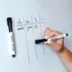 Набор маркеров Axent Whiteboard Magnetic 1-2 мм круглые черные 12 шт (2555-01-a) - изображение 3