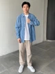 Рубашка джинсовая мужская Uniqlo 954898250 L Голубая (1159913526) - изображение 2