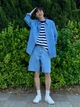 Рубашка джинсовая мужская Uniqlo 954898250 L Голубая (1159913526) - изображение 13