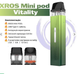 Многоразовая под система XROS Mini KIt Vitality электронная сигарета на 1000 мАч со сменным картриджем на 0.8 Ом минипод зеленый - изображение 9