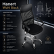 Офисное кресло Hanert Wohl Black с ортопедической сетчатой спинкой подголовником механизмом TILT регулировкой высоты и полиуретановыми колесами черное - изображение 2