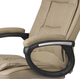 Офисное кресло Hanert Vibe Beige с ортопедической спинкой механизмом качания подголовником поясничной поддержкой и нагрузкой до 120 кг бежевое - изображение 6