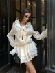 Повітряна сукня з рюшами - Classyme - XS - Бежевий - (20d) - зображення 5