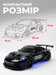 Дрифт машинка на радиоуправлении Porsche 911 GT3 RS Светятся фары 4WD Полный привод На пульте управления Радиоуправляемая Черная - изображение 6