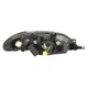 Фара передняя Chevrolet Lacetti HB 2005-2012/Daewoo Gentra, левая H4, электрическая регулировка, с моторчиком, черная рамка, Depo, - изображение 2