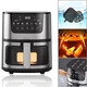 Аерогриль (мультипіч) DOMOTEC Air Fryer MS-3225 7 л 3500 Вт Чорний - изображение 3