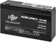 Аккумуляторная батарея LogicPower AGM LPM 6V 12Ah (LP4159) - изображение 3