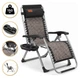 Посилений шезлонг до 150кг LEOBRO Zero Gravity Premium Grey Rattan (LB-1120) (LEO_LB-1120) - изображение 1