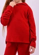 Костюм для девочки брючный прогулочный кофта штаны 122/126 Красный - изображение 3