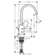 Hansgrohe Vivenis 210 Змішувач для умивальника, хром (75030000) - зображення 3
