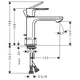 Hansgrohe Rebris S Змішувач для умивальника, чорний (72517670) - зображення 2