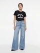 Женские голубые джинсы wide leg размер 29/32 - изображение 3