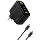 Зарядний пристрій Baseus PicoGo AE21 100W з 3 портами та швидкою зарядкою PD/QC + Кабель Type-C, чорний - зображення 2