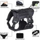 Шлея для собак Vest, тактичний жилет з ручкою і системою MOLLE, чорний L (132L-BLACK) - зображення 3