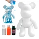 Набір для творчості Fluid Bear DIY флюїдний ведмедик 23 см, розмальовка ведмежатко - зображення 1