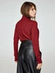 Женские брюки-бананы из экокожи с высокой посадкой Modna KAZKA MKSH2385 - 42/44, Чорний - изображение 3