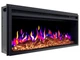 Линейный электрокамин ArtiFlame AF38 Multicolor 3D визуализации пламени 3 цветов со звуком с обогревом - изображение 3