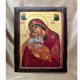 Писаная икона Пресвятой Богородицы Гликофилуса (Сладкое Лобзание) 23×29 см - изображение 1