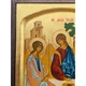Писаная греческая икона Святая Троица (Ветхозаватная) 27,5×34 см - изображение 5