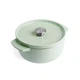Каструля чавунна з кришкою KitchenAid 22 см 3,3 л колір фісташковий (CC007433-001) - зображення 1