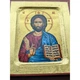 Писаная греческая икона Иисуса Христа Спасителя 13,5×16,5 см - изображение 4