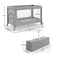 Дитячий манеж Kinderkraft Leody Up Grey (5902533930159) Kinderkraft 5902533930159 1088232 - зображення 6