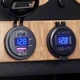 Автомобільний адаптер USB 3.0 QC + PD Type-C (40W), врізна розетка-зарядка 12-24В з кнопкою та вольтметром - зображення 6