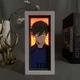 Многослойный Ночник лампа аниме Синяя тюрьма Blue Lock светильник вертикальный Rin Itoshi Блю Лок Рин Итоши RGB - изображение 1