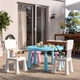 Дитячий стілець, для приміщень/вулиці, білий IKEA MAMMUT 403.653.71 - изображение 4