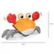 Интерактивная Игрушка Краб ходящий , поющий и обходящий помехи Induction Crab QC-1Y на аккумуляторе Желтый - изображение 6