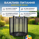 Батут детский с сеткой Atleto 183см игровой тренировочный уличный 36 пружин для двора дачи до 50кг черный - изображение 4