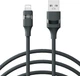 Кабель Make USB to Lightning 2.4A 1 м Braid Black (MCB-LB1BK) - изображение 4