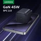 Зарядное устройство Ugreen 45W GaN Charger PD3.0 Fast Charger PPS QC3.0 Quick Charge Black (X524) - изображение 4