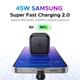 Зарядное устройство Ugreen 45W GaN Charger PD3.0 Fast Charger PPS QC3.0 Quick Charge Black (X524) - изображение 5