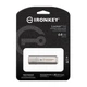 USB-флеш-накопичувач Kingston IKLP50 64 ГБ, професійне апаратне шифрування AES 256 біт, металевий корпус, швидкість читання до 145 МБ/с - зображення 4