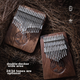 Luru Thumb Piano Kalimba, 34-клавішне двошарове пальчикове піаніно з натурального дерева, чорний горіх, 34-клавішне пальчикове піаніно - зображення 6