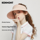 Детская складная пляжная соломенная шляпа Kenmont, защита от УФ-излучения весной и летом, шляпа с открытым верхом, шляпа для защиты от солнца с резинкой для волос, Km-4420 - зображення 5