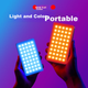 Ulanzi LT002 Красочный магнитный RGB-подсветка, портативный светодиодный карманный светильник, двухцветная подсветка для фотосъемки, подходит для беззеркальных камер и смартфонов, рассеянный свет, портретное освещение в помещении. - изображение 4