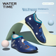 WATERTIME / Пляжная обувь Shuichuan для детей, мальчиков и девочек, для дайвинга, прогулок по пляжу, хождения по воде, отслеживания ручьев, нескользящая, устойчивая к порезам, синий динозавр, размер 5XS - изображение 6